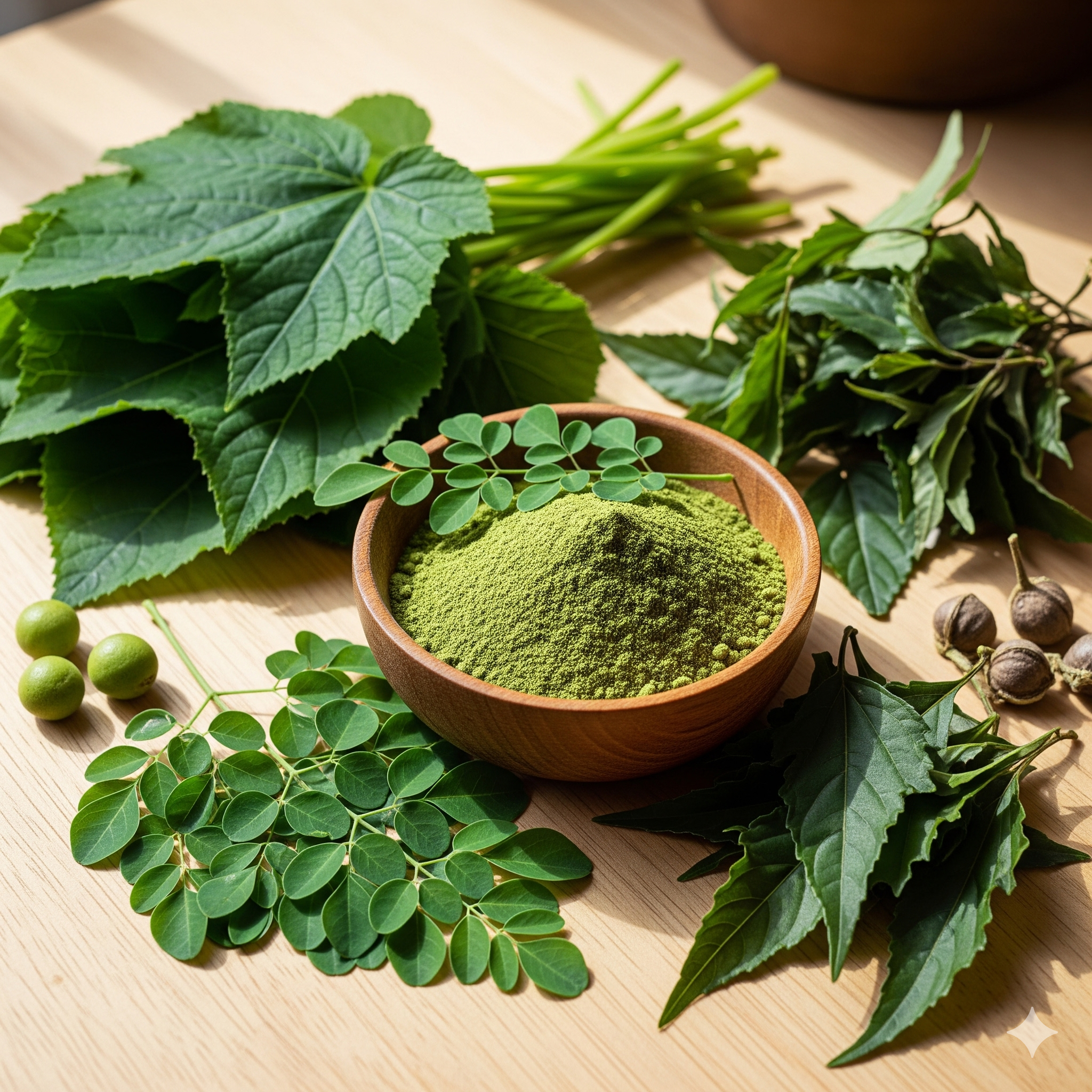 Health Benefits of Ugwu, Moringa, and Bitterleaf.